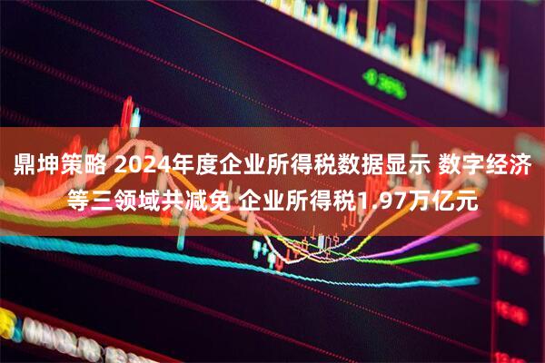 鼎坤策略 2024年度企业所得税数据显示 数字经济等三领域共减免 企业所得税1.97万亿元