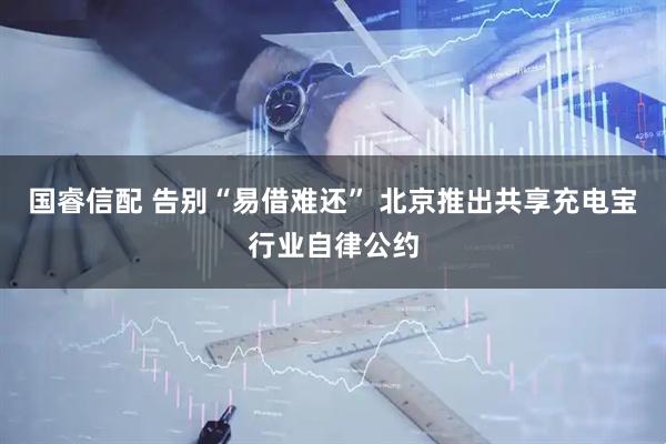 国睿信配 告别“易借难还” 北京推出共享充电宝行业自律公约